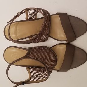 Leigh mesh and leather sandals